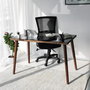 Hanah Home Mesa de estudio Cozy en Nogal con Cristal Templado